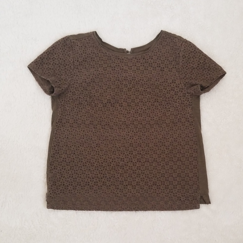 Ann Taylor olive green blouse